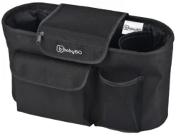 Babygo Black Stroller Organizer Buggytasje 3903