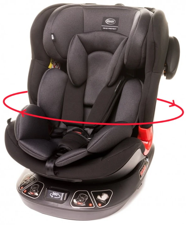 4Baby Space-Fix 2022 Graphite 360º 0-36 kg Autostoel 4Baby Space-Fix 2022 Graphite 360º 0-36 Kg Autostoel -Winkel Voor Babyreisartikelen 4baby space fix 2021 graphite 360 0 36 kg autostoel 00