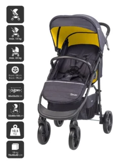 Babygo Style Mustard 3-in-1 Kinderwagen Incl. Autostoel 6322 -Winkel Voor Babyreisartikelen 6322 style3in1 mustard 4 babygo