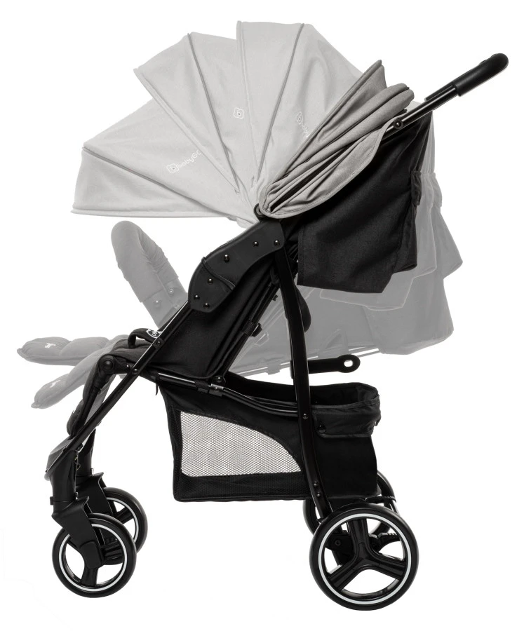 Babygo Basket Grey Melange Wandelwagen Incl. Autostoel 64012 Babygo Basket Grey Melange Wandelwagen Incl. Autostoel 64012 -Winkel Voor Babyreisartikelen Babygo Basket Grey Melange Wandelwagen 6402 1 1