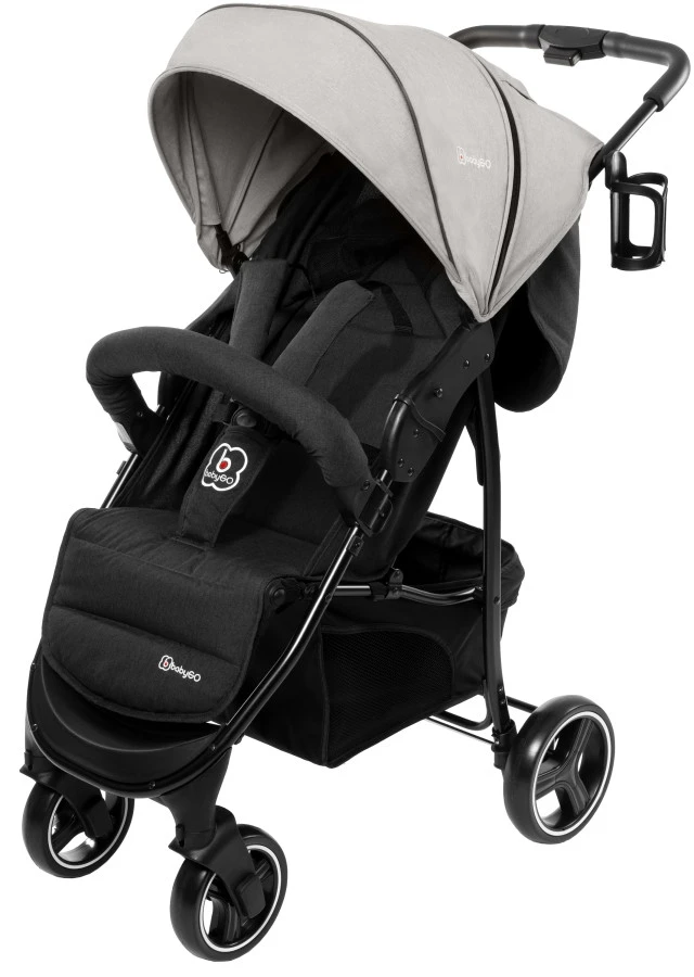 Babygo Basket Grey Melange Wandelwagen Incl. Autostoel 64012 Babygo Basket Grey Melange Wandelwagen Incl. Autostoel 64012 -Winkel Voor Babyreisartikelen Babygo Basket Grey Melange Wandelwagen 6402 1
