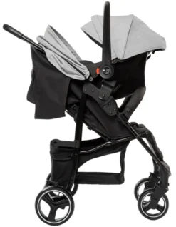 Babygo Basket Grey Melange Wandelwagen Incl. Autostoel 64012 3 Babygo Basket Grey Melange Wandelwagen Incl. Autostoel 64012 -Winkel Voor Babyreisartikelen Babygo Basket Grey Melange Wandelwagen Incl. Autostoel 64012 1