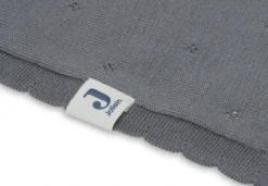 Jollein Pointelle Storm Grey 100 X 150 Cm Ledikantdeken 516-522-66064 -Winkel Voor Babyreisartikelen Deken Ledikant 100x150cm Pointelle Storm Grey 4