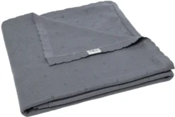 Jollein Pointelle Storm Grey 100 X 150 Cm Ledikantdeken 516-522-66064
