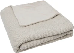 Jollein Basic Knit Nougat / Fleece 100 X 150 Cm Ledikantdeken 517-522-65360
