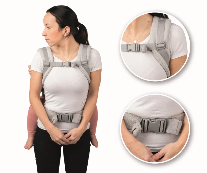 Momi Collet Grey Ergonomische Draagzak NOSI00003 Momi Collet Grey Ergonomische Draagzak NOSI00003 -Winkel Voor Babyreisartikelen Momi Collet Grey Ergonomische Draagzak NOSI00003 9