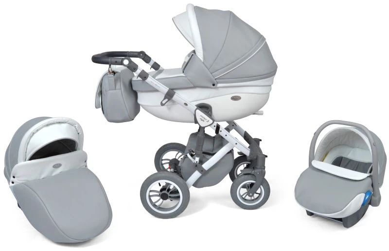 Baby Merc Faster 3 Eco Leather Grey Kinderwagen incl. Autostoel F10 Baby Merc Faster 3 Eco Leather Grey Kinderwagen Incl. Autostoel F10 -Winkel Voor Babyreisartikelen baby merc faster 3 grey kinderwagen incl. autostoel 1