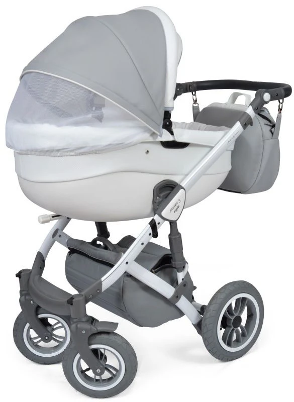 Baby Merc Faster 3 Eco Leather Grey Kinderwagen incl. Autostoel F10 Baby Merc Faster 3 Eco Leather Grey Kinderwagen Incl. Autostoel F10 -Winkel Voor Babyreisartikelen baby merc faster 3 grey kinderwagen incl. autostoel 2