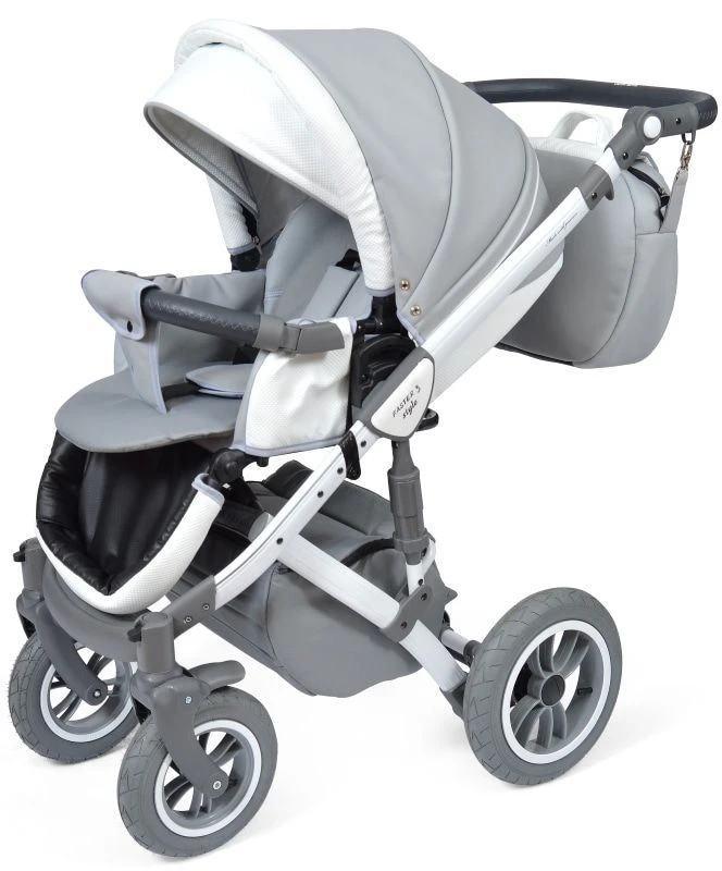 Baby Merc Faster 3 Eco Leather Grey Kinderwagen incl. Autostoel F10 Baby Merc Faster 3 Eco Leather Grey Kinderwagen Incl. Autostoel F10 -Winkel Voor Babyreisartikelen baby merc faster 3 grey kinderwagen incl. autostoel 6