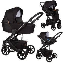 Baby Merc Mosca Black 3-in-1 Kinderwagen Incl. Autostoel MO/ML204/B