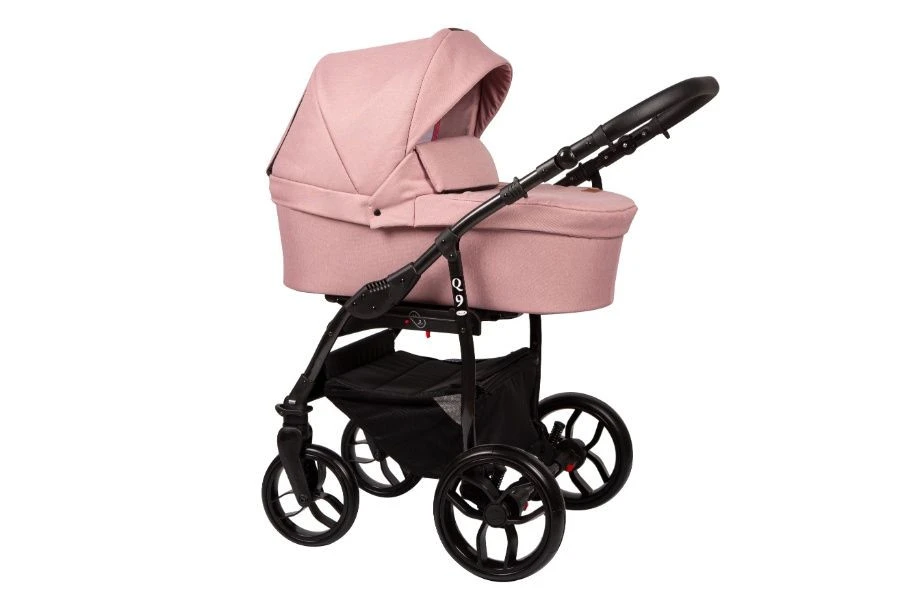 Baby Merc Q9 Black/Pink Kinderwagen Incl. Autostoel Q9/199B -Winkel Voor Babyreisartikelen