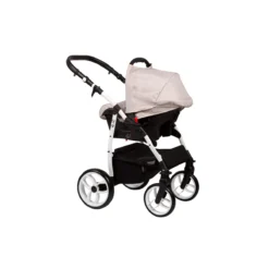 Baby Merc Q9 White/Beige Kinderwagen Incl. Autostoel Q9/197C -Winkel Voor Babyreisartikelen baby merc q9 whitebeige kinderwagen incl. autostoel q9197c2