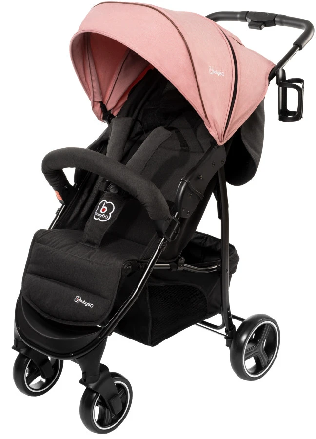 Babygo Basket Pink Melange Wandelwagen Incl. Autostoel 64013 Babygo Basket Pink Melange Wandelwagen Incl. Autostoel 64013 -Winkel Voor Babyreisartikelen babygo basket pink melange wandelwagen 6403