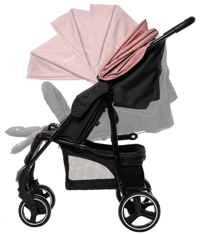 Babygo Basket Pink Melange Wandelwagen Incl. Autostoel 64013 Babygo Basket Pink Melange Wandelwagen Incl. Autostoel 64013 -Winkel Voor Babyreisartikelen babygo basket pink melange wandelwagen 6403 2