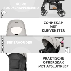 Babygo Basket Pink Melange Wandelwagen Incl. Autostoel 64013 8 Babygo Basket Pink Melange Wandelwagen Incl. Autostoel 64013 -Winkel Voor Babyreisartikelen babygo basket pink melange wandelwagen 6403 5
