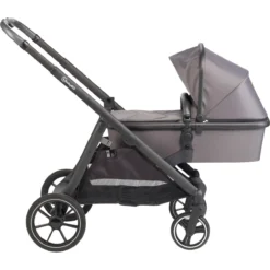 Babygo Duo Mega Grey Tandem Kinderwagen Incl. 2 Autostoelen 78001 -Winkel Voor Babyreisartikelen babygo duo grey tandem kinderwagen 7801 2