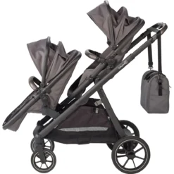 Babygo Duo Mega Grey Tandem Kinderwagen Incl. 2 Autostoelen 78001 -Winkel Voor Babyreisartikelen babygo duo grey tandem kinderwagen 7801 8
