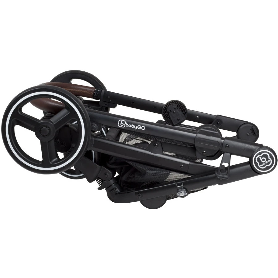 Babygo Twinner Grey Tandem Duowagen incl. 2 Autostoelen Babygo Twinner Grey Tandem Duowagen Incl. 2 Autostoelen -Winkel Voor Babyreisartikelen babygo twinner tandem duowagen 21 2 1