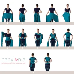 Babylonia Tricot-Slen Organic Sierra Brown Draagdoek BDDTS_1_903 -Winkel Voor Babyreisartikelen babylonia knoopwijze 10 1