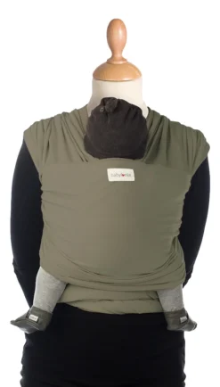 Babylonia Tricot-Slen Bamboo Khaki Green Draagdoek BDDTSB_1_707