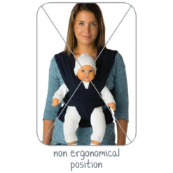 Babylonia Tricot-Slen Organic Sierra Brown Draagdoek BDDTS_1_903 -Winkel Voor Babyreisartikelen bddts position 04 lr