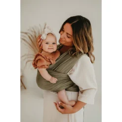 Babylonia Tricot-Slen Bamboo Khaki Green Draagdoek BDDTSB_1_707 2 Babylonia Tricot-Slen Bamboo Khaki Green Draagdoek BDDTSB_1_707 -Winkel Voor Babyreisartikelen bddtsb 707 01 lr