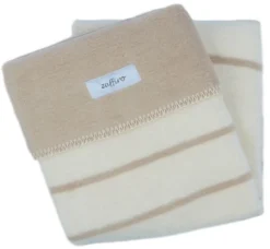 Zaffiro Ecru & Beige Gestreept 75 X 100 Cm Wiegdeken 15090