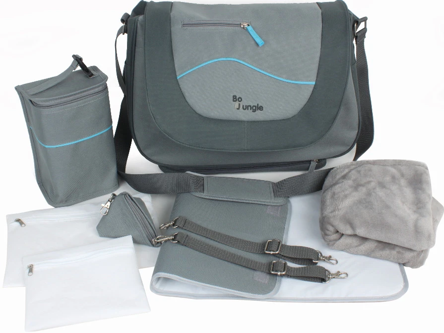 Bo Jungle B-Leisure Grey Luiertas B300420 Bo Jungle B-Leisure Grey Luiertas B300420 -Winkel Voor Babyreisartikelen bo jungle b leisure grey verzorgingstas b300420 1