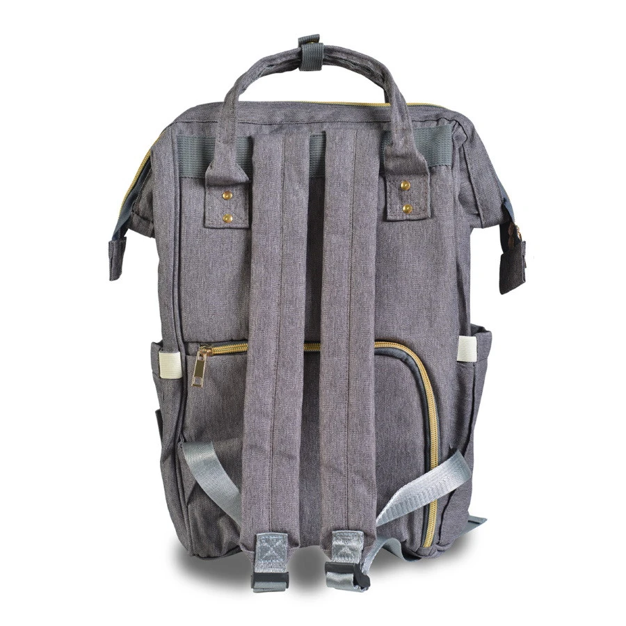 Cangaroo Amelia Zwart Rugzak/Luiertas Cangaroo Amelia Zwart Rugzak/Luiertas -Winkel Voor Babyreisartikelen cangaroo amelia grijs rugzak luiertas 3 2