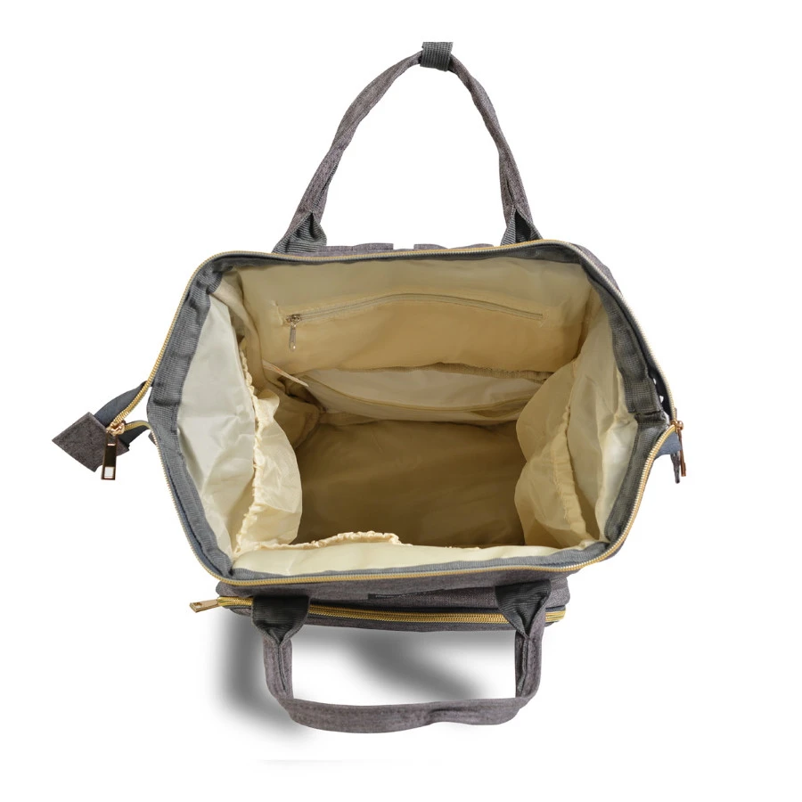 Cangaroo Amelia Zwart Rugzak/Luiertas Cangaroo Amelia Zwart Rugzak/Luiertas -Winkel Voor Babyreisartikelen cangaroo amelia grijs rugzak luiertas 4 2