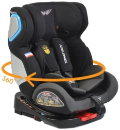 Cangaroo Colonel Dark Grey SPS Isofix 0-36 Kg Autostoel 0212