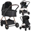 Cangaroo Empire Black 3-in-1 Kinderwagen Incl. Autostoel