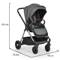 Cangaroo Empire Dark Grey 3-in-1 Kinderwagen Incl. Autostoel -Winkel Voor Babyreisartikelen cangaroo empire dark grey 3 in 1 kinderwagen incl. autostoel 20