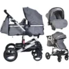 Cangaroo Gala Premium Panther 3-in-1 Combi Kinderwagen Incl. Autostoel