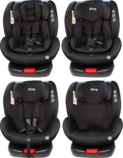 Ding Cruz Black 360° Isofix Autostoel 0-36kg DI-101919 4 Ding Cruz Black 360° Isofix Autostoel 0-36kg DI-101919 -Winkel Voor Babyreisartikelen di 101919 ding cruz black 4options 1