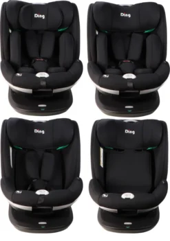 Ding Mace Black 360° I-Size Autostoel 0-36kg DI-111916 -Winkel Voor Babyreisartikelen di 111916 ding mace black 05