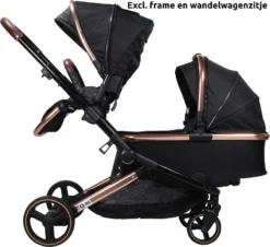 Ding Amigo Black/Rose Reiswieg DI-191707 -Winkel Voor Babyreisartikelen ding amigo black rose reiswieg di 191707 2