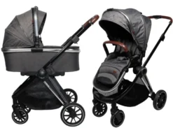 Ding Fenix Grey/Silver Kinderwagen DI-191703