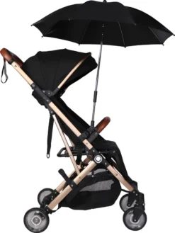Ding Zwart UV Buggy Parasol DI-252421 -Winkel Voor Babyreisartikelen ding zwart uv buggy parasol di 252421 3 1