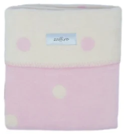 Zaffiro Ecru & Roze Gestipt 100 X 150 Cm Ledikantdeken 15274 -Winkel Voor Babyreisartikelen ecrurozestippendeken 4