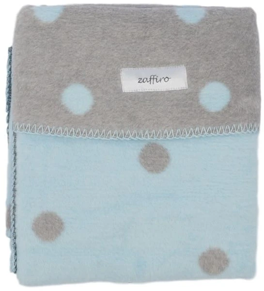 Zaffiro Grijs & Blauw Gestipt 75 x 100 cm Wiegdeken 15045 Zaffiro Grijs & Blauw Gestipt 75 X 100 Cm Wiegdeken 15045 -Winkel Voor Babyreisartikelen grijslichtblauwstippendeken145926221456fa930688376 4