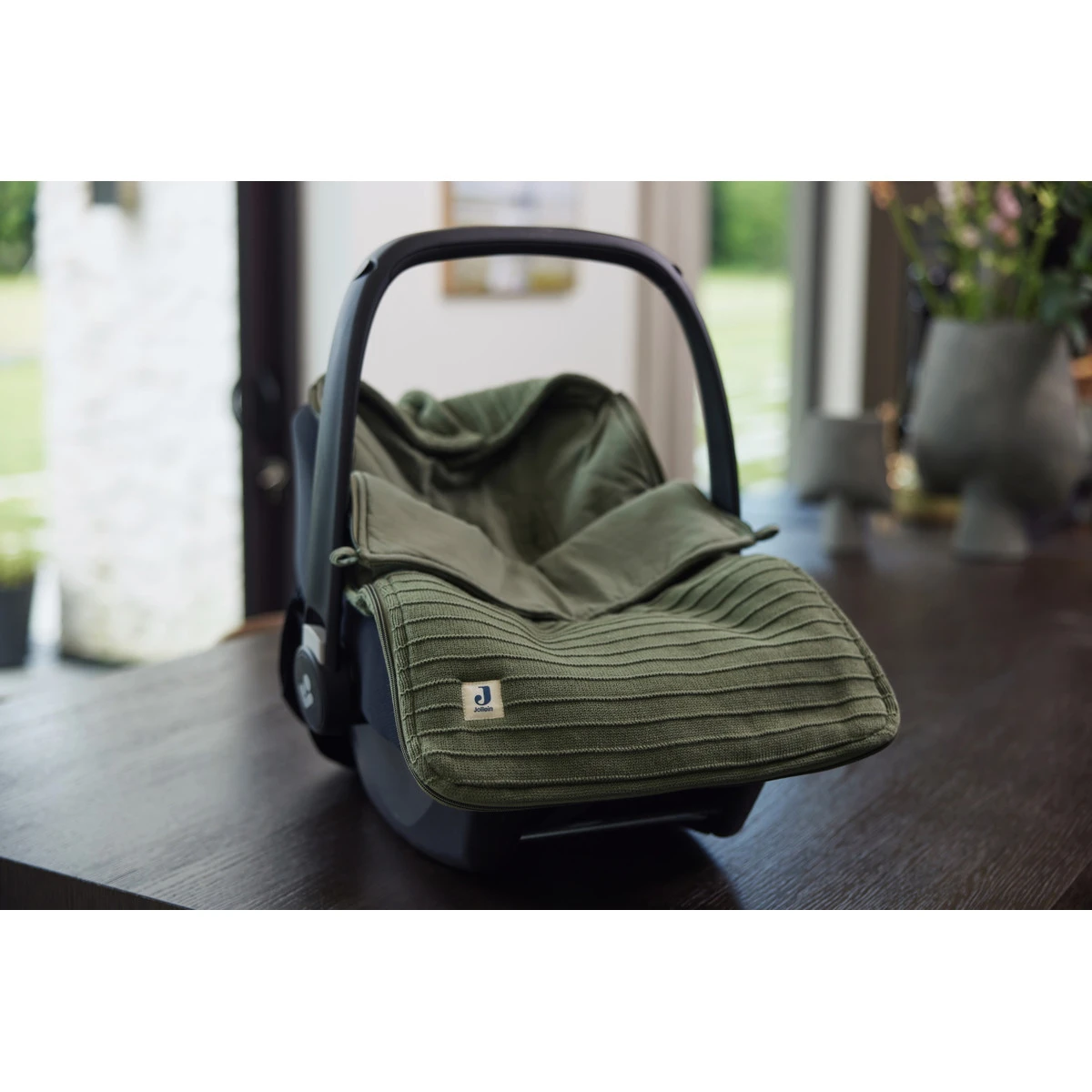 Jollein Pure Knit Leaf Green 3/5 Punts 0-9 Maanden Autostoel Voetenzak 025-811-67010 -Winkel Voor Babyreisartikelen jollein pure knit leaf green 3 5 punts 0 9 mnd autostoel voetenzak 025 811 67010 .7 1