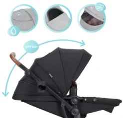 Kinderkraft B-Tour Deep Black 3-in-1 Combi Kinderwagen Incl. Autostoel KSBTOU00BLK3000 -Winkel Voor Babyreisartikelen kinderkraft b tour 3 in 1 deep black wandelwagen ksbtou00blk3000 8