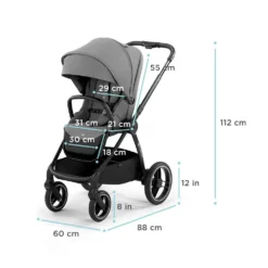Kinderkraft Nea Deep Grey 2-in-1 Kinderwagen KSNEA000DGR2000 -Winkel Voor Babyreisartikelen kinderkraft nea 2 in 1 kinderwagen sfeer 5 1