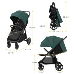 Kinderkraft Route Emerald Green Wandelwagen KSROUT00GRE0000 -Winkel Voor Babyreisartikelen kinderkraft route wandelwagen 26 1