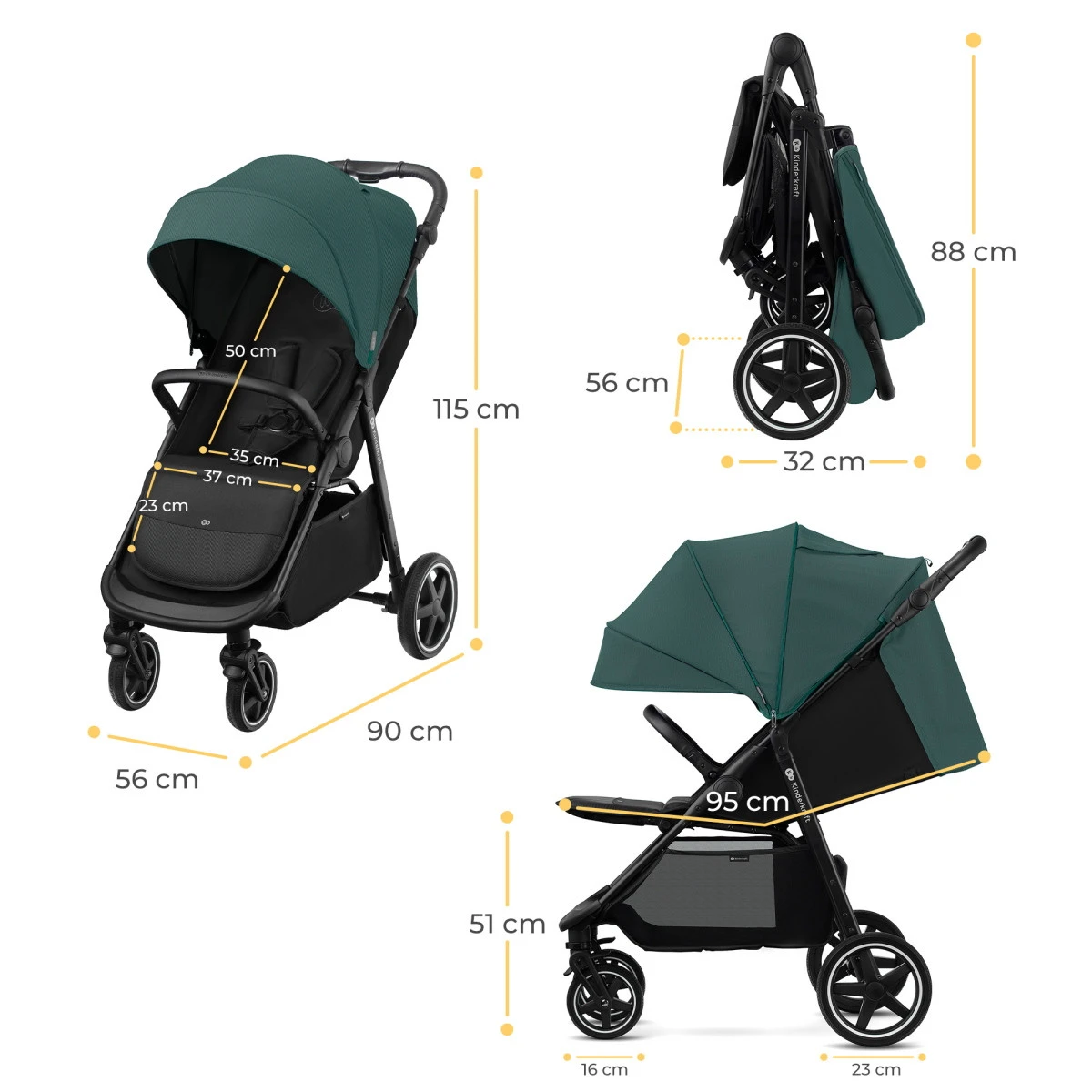 Kinderkraft Route Midnight Black Wandelwagen KSROUT00BLK0000 Kinderkraft Route Midnight Black Wandelwagen KSROUT00BLK0000 -Winkel Voor Babyreisartikelen kinderkraft route wandelwagen 26 2