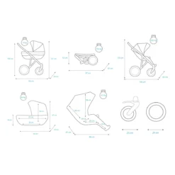 Kunert Booster Black Graphite Tandem Duowagen BO-03-BLACK -Winkel Voor Babyreisartikelen kunert booster black graphite tandem duowagen bo 03 black 20