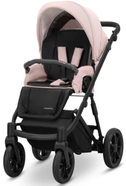 Kunert Ivento Black Smoky Pink 2-in-1 Kinderwagen IVE-11-BLACK -Winkel Voor Babyreisartikelen kunert ivento black smoky pink 2 in 1 kinderwagen ive 11 black 15