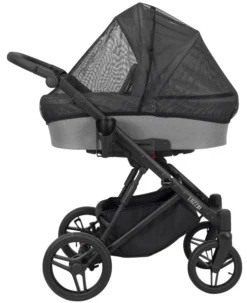 Kunert Lazzio Black Eco-Leather 2-in-1 Kinderwagen LAZ-11-BLACK -Winkel Voor Babyreisartikelen kunert lazzio 2 in 1 kinderwagen laz 11 3