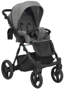 Kunert Lazzio Black Eco-Leather 2-in-1 Kinderwagen LAZ-11-BLACK -Winkel Voor Babyreisartikelen kunert lazzio 2 in 1 kinderwagen laz 11 4